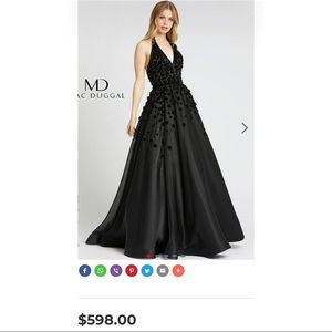 Halter Prom Dress Mac Duggal Ball Gowns 67111H